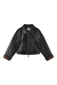 Petite Studio's Laura Leather Jacket in Black