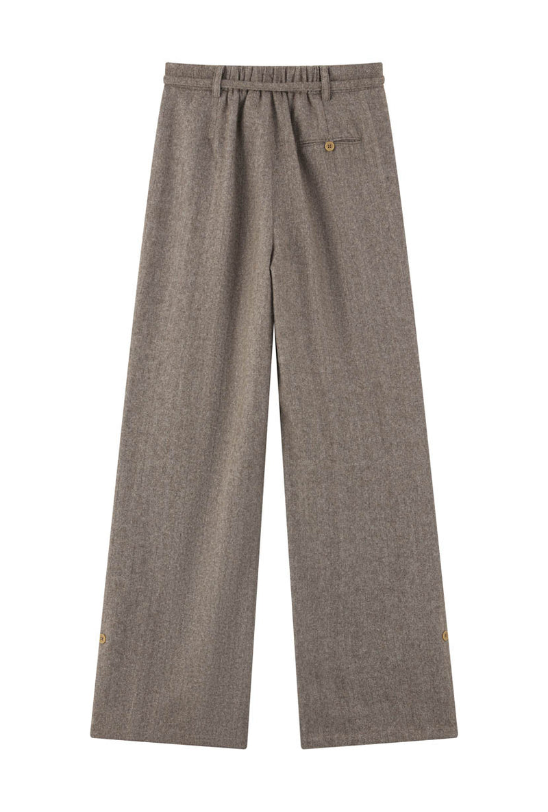 Petite Studio's Silas Wool Pants in Oatmeal 