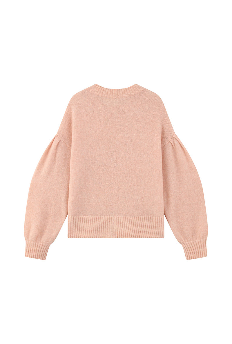 Petite Studio's Deidre Mohair Sweater in Apricot