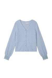 Petite Studio's Murphy Brushed Merino Wool Cardigan in Ice Blue