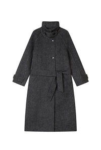 Petite Studio's Luna Double-Faced Wool Coat in Grey