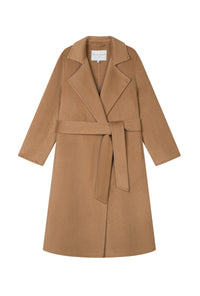 Petite Studio's Ulysses Double-Faced Cashmere Coat in Camel