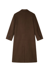 Petite Studio's Matilda Wool Coat in Dark Umber