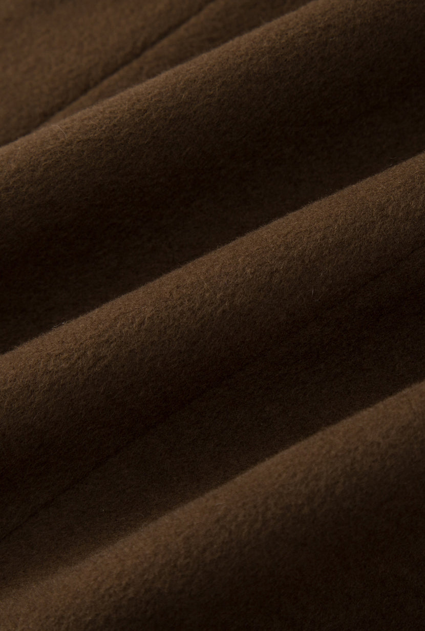Petite Studio's Matilda Wool Coat in Dark Umber