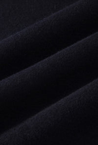 Petite Studio's Carina Wool Scarf Coat in Navy 