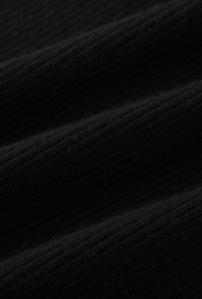 Petite Studio's Leigh Wool Knit Midi Dress in Black