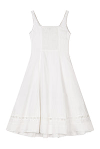 Petite Studio's Fenton Panel Linen Dress in Ivory 
