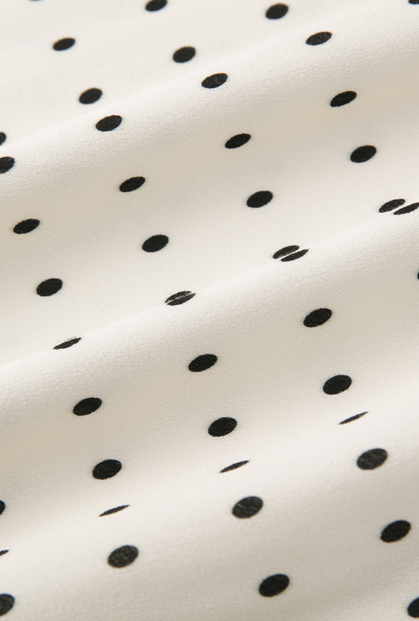 Petite Studio's Fraley Contoured Dress in Dotted Ivory