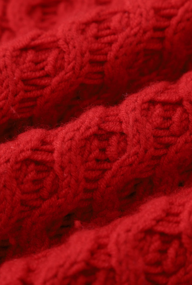 Petite Studio's Blanca Wool Sweater in Red