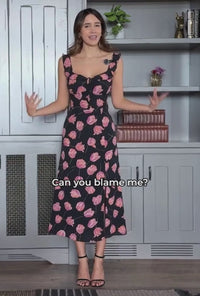 Petite Studio's Tiana Dress in Black Floral