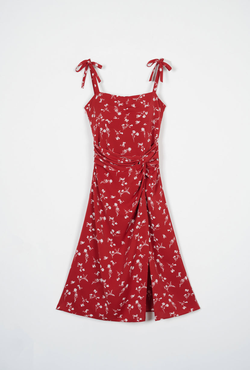 Petite Studio's Summer Lorraine Dress in red floral