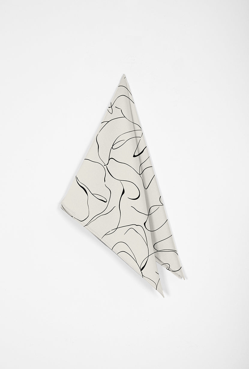 Petite Studio's Head/Neck Scarf in Abstract Lines